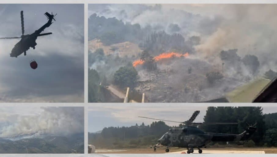 Helikopter MUP-a učestvuje u gašenju požara u Španiji