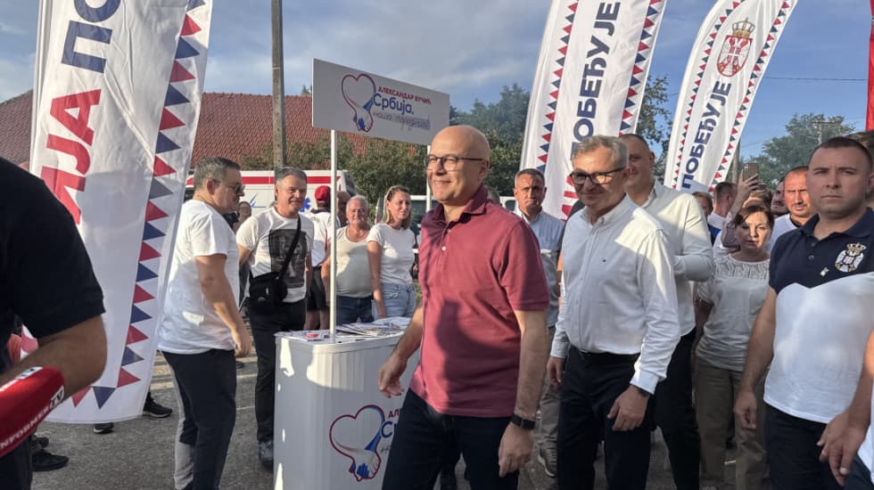 Vučević u Šajkašu: Izbori će biti odluka o budućnosti Srbije