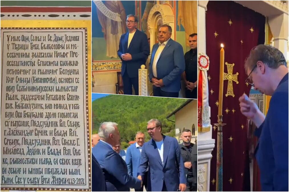 Vučić u manastiru Rmanj: Bez svetinja nema srpskog naroda